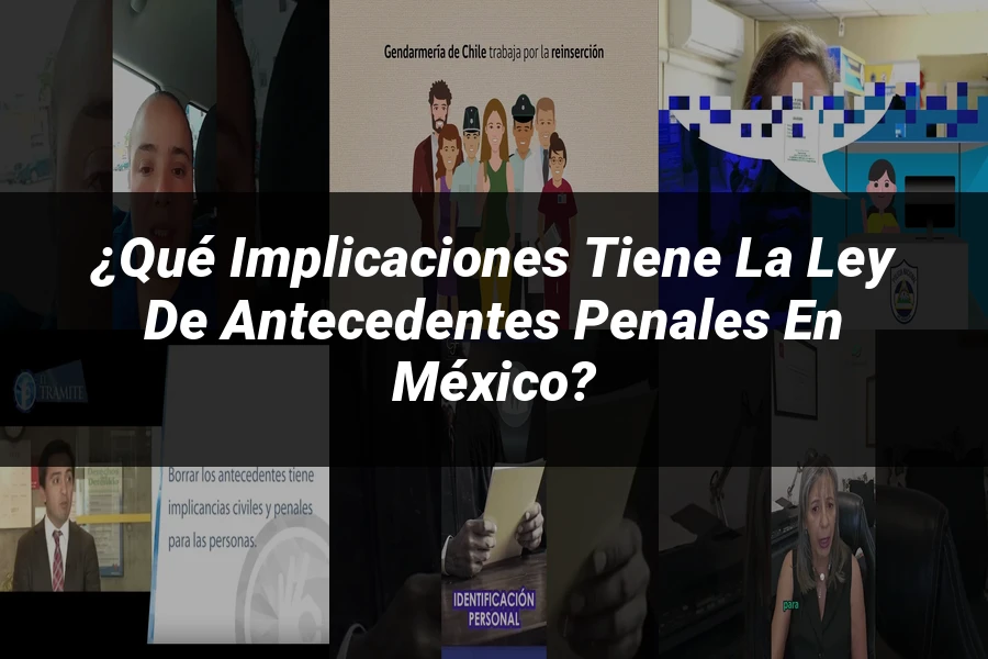 "¿Qué Implicaciones Tiene la Ley de Antecedentes Penales en México?"