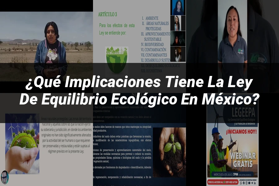 "¿Qué Implicaciones Tiene la Ley de Equilibrio Ecológico en México?"