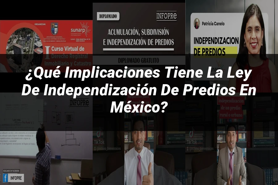 "¿Qué Implicaciones Tiene la Ley de Independización de Predios en México?"