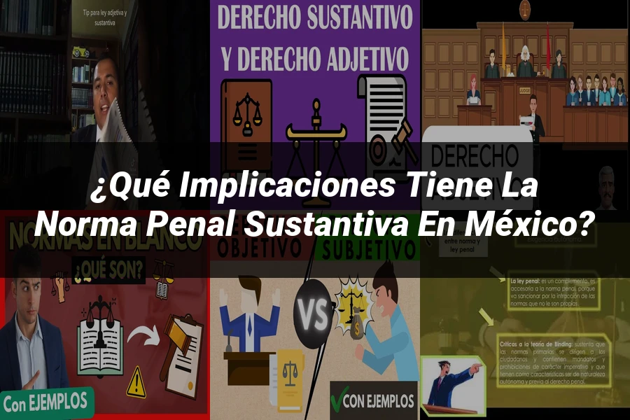 "¿Qué Implicaciones Tiene la Norma Penal Sustantiva en México?"