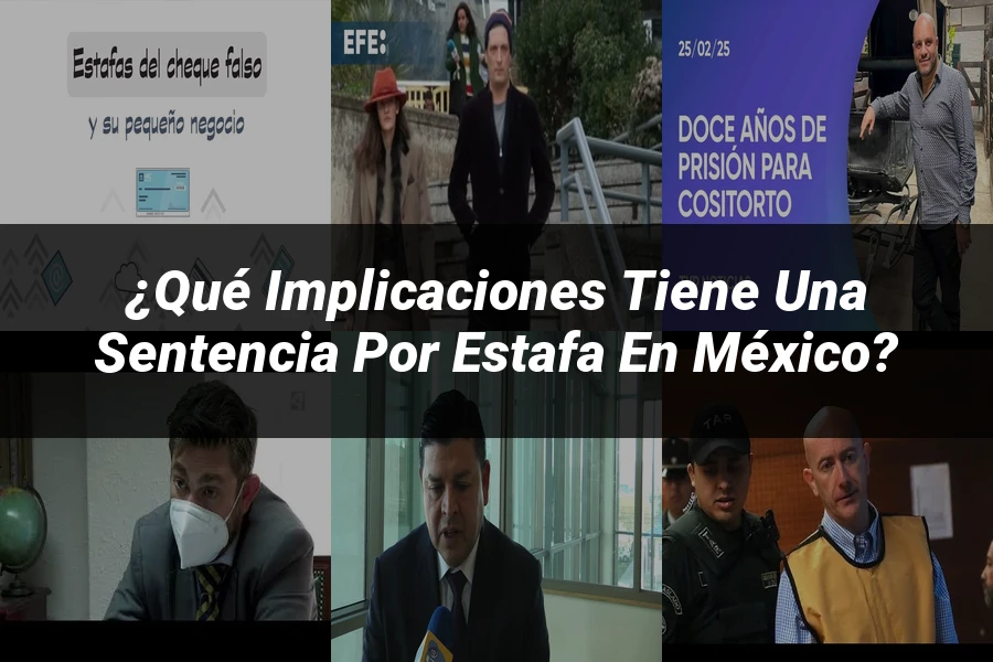 "¿Qué Implicaciones Tiene una Sentencia por Estafa en México?"
