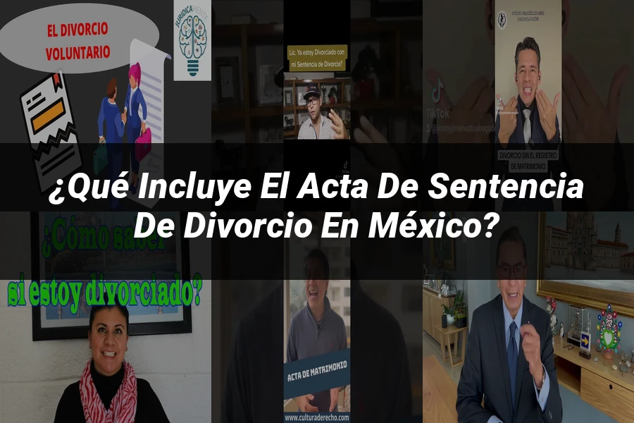 "¿Qué Incluye el Acta de Sentencia de Divorcio en México?"
