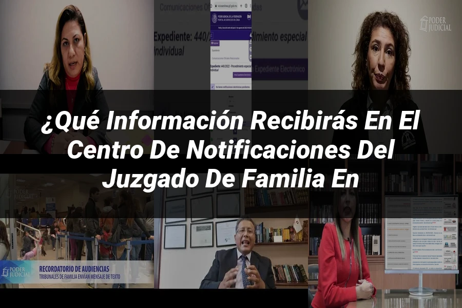 "¿Qué Información Recibirás en el Centro de Notificaciones del Juzgado de Familia en