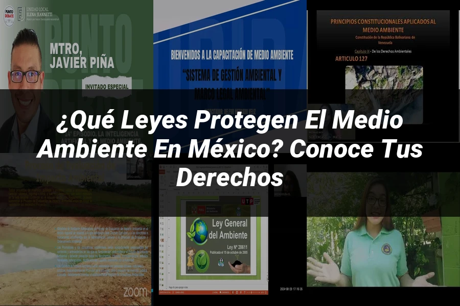 "¿Qué Leyes Protegen el Medio Ambiente en México? Conoce tus Derechos"