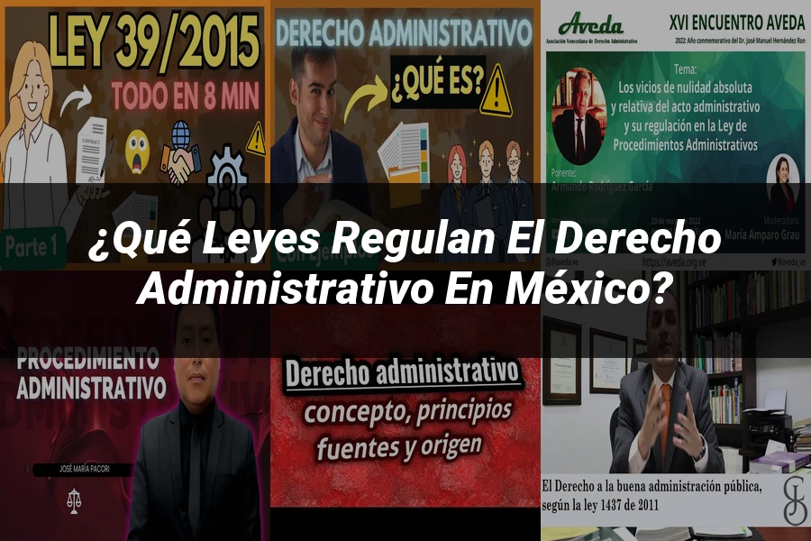 "¿Qué Leyes Regulan el Derecho Administrativo en México?"
