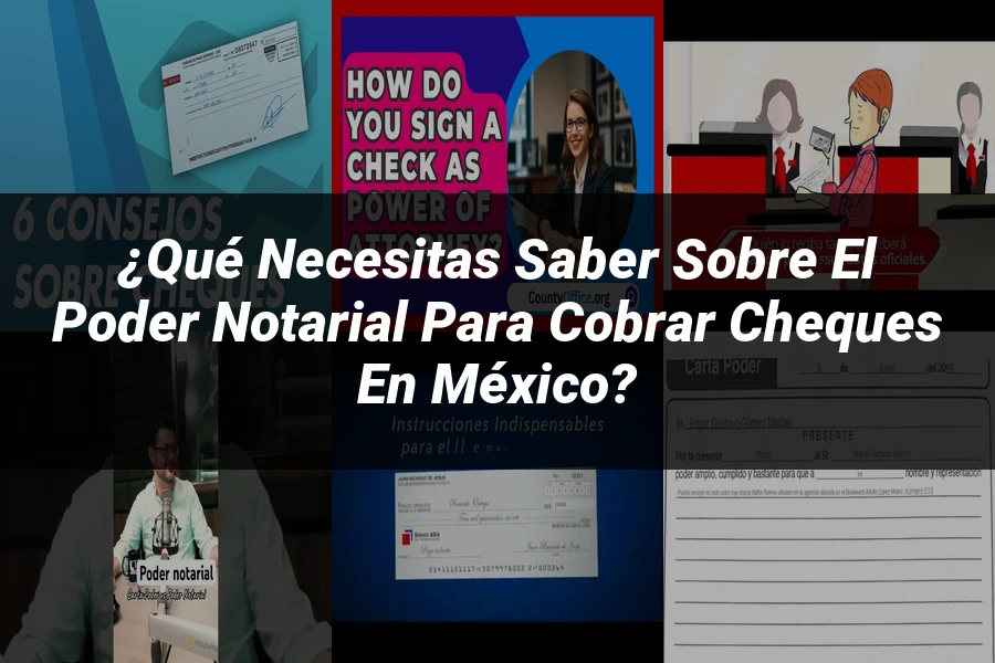 "¿Qué Necesitas Saber Sobre el Poder Notarial para Cobrar Cheques en México?"