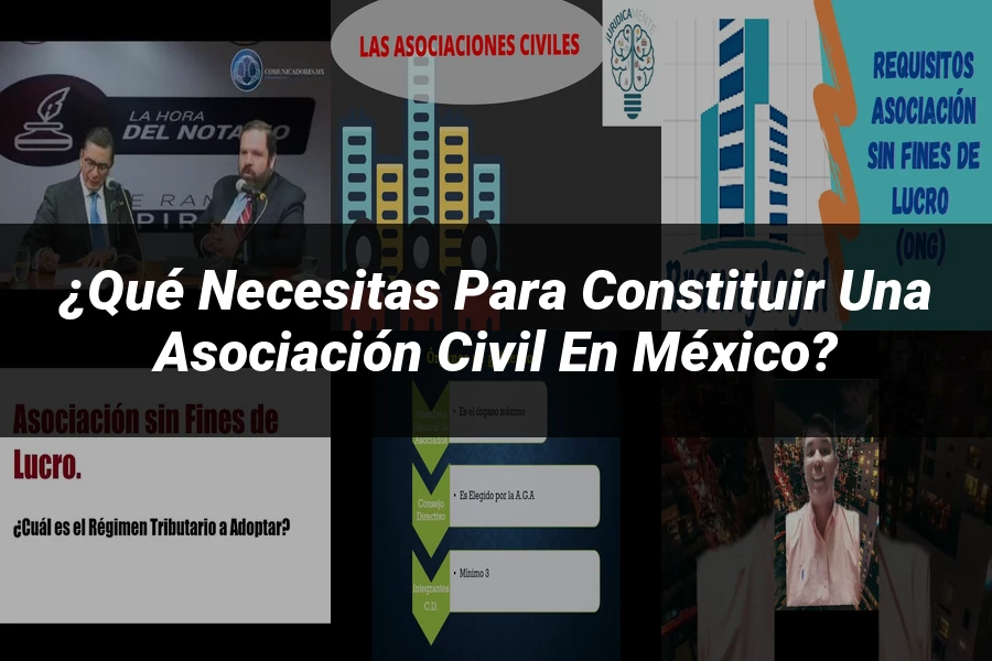 "¿Qué Necesitas para Constituir una Asociación Civil en México?"
