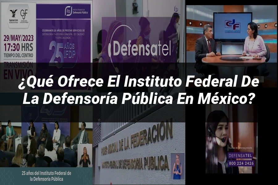 "¿Qué Ofrece el Instituto Federal de la Defensoría Pública en México?"