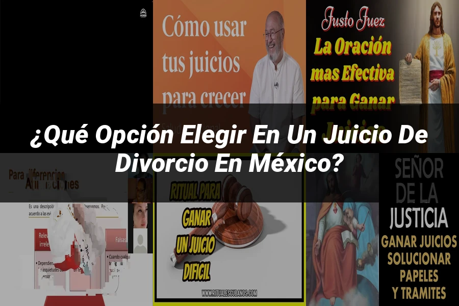 "¿Qué Opción Elegir en un Juicio de Divorcio en México?"