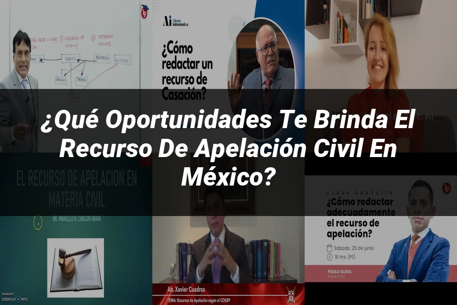 "¿Qué Oportunidades Te Brinda el Recurso de Apelación Civil en México?"