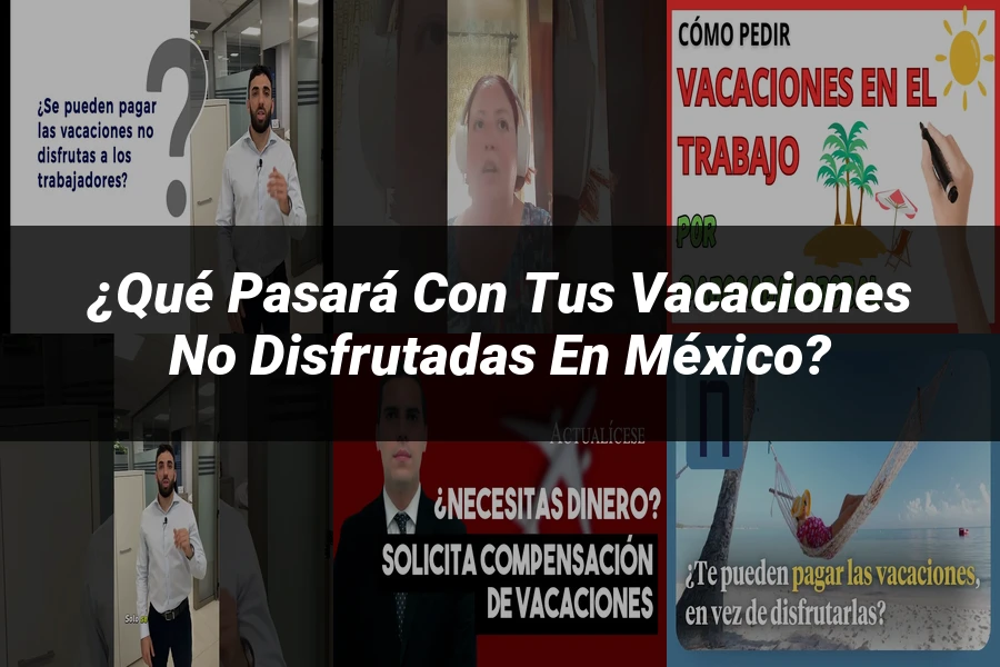 "¿Qué Pasará con tus Vacaciones No Disfrutadas en México?"
