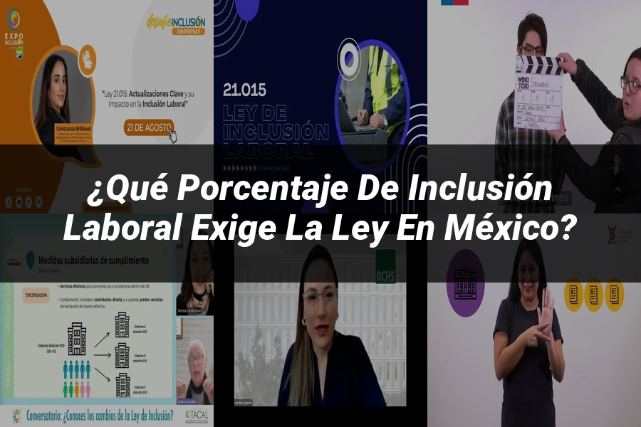 "¿Qué Porcentaje de Inclusión Laboral Exige la Ley en México?"
