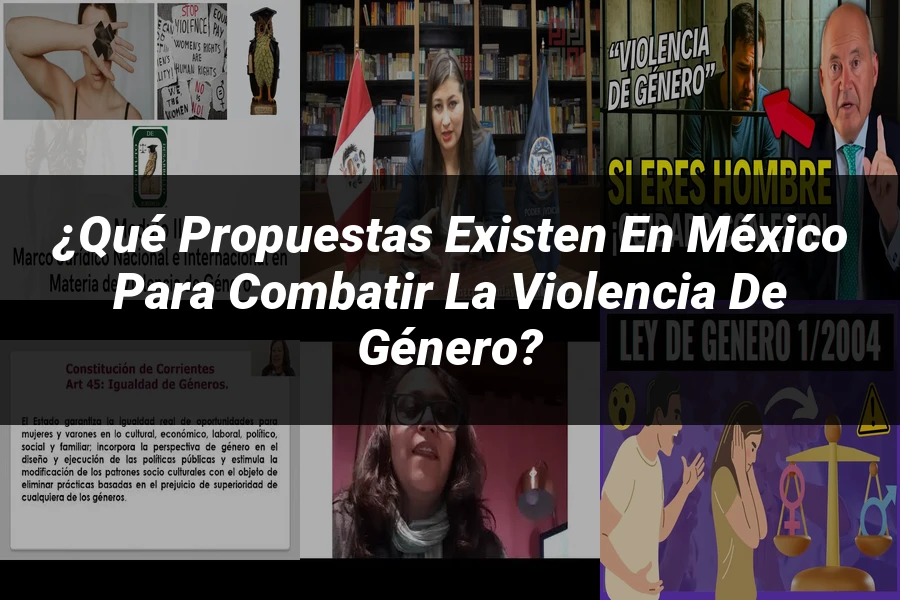 "¿Qué Propuestas Existen en México para Combatir la Violencia de Género?"