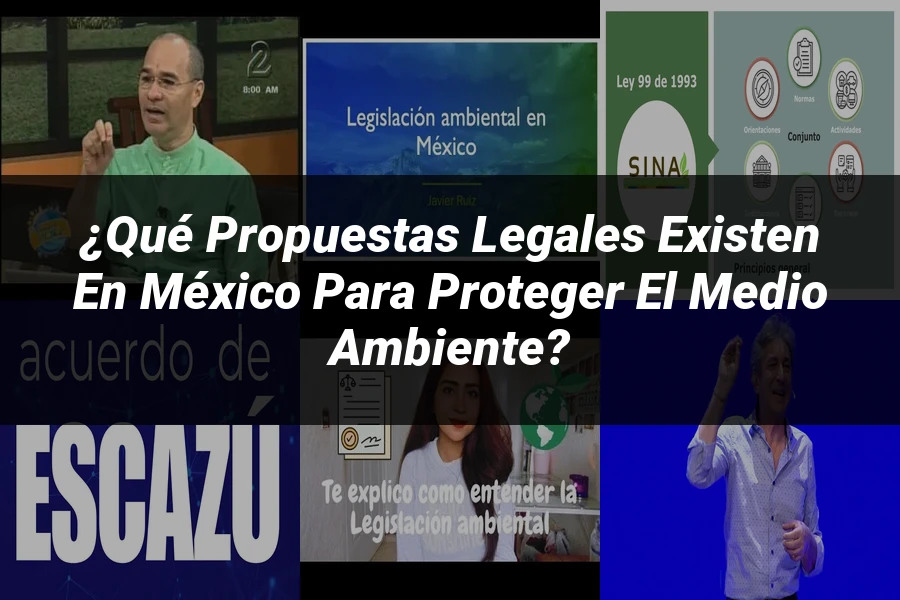 "¿Qué Propuestas Legales Existen en México para Proteger el Medio Ambiente?"
