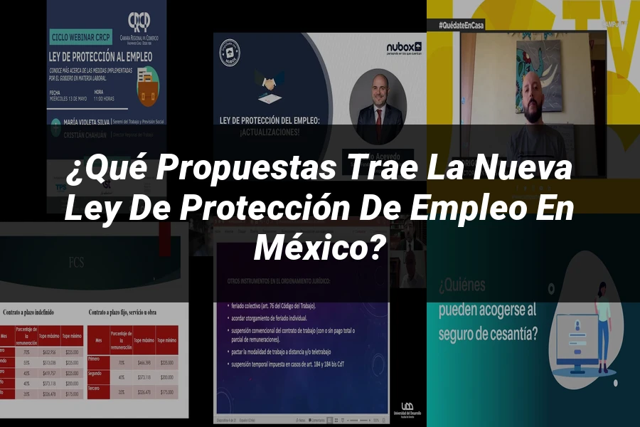 "¿Qué Propuestas Trae la Nueva Ley de Protección de Empleo en México?"