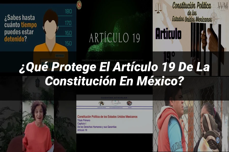 "¿Qué Protege el Artículo 19 de la Constitución en México?"