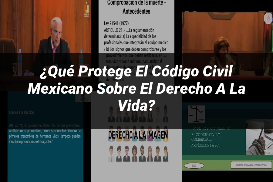 "¿Qué Protege el Código Civil Mexicano sobre el Derecho a la Vida?"