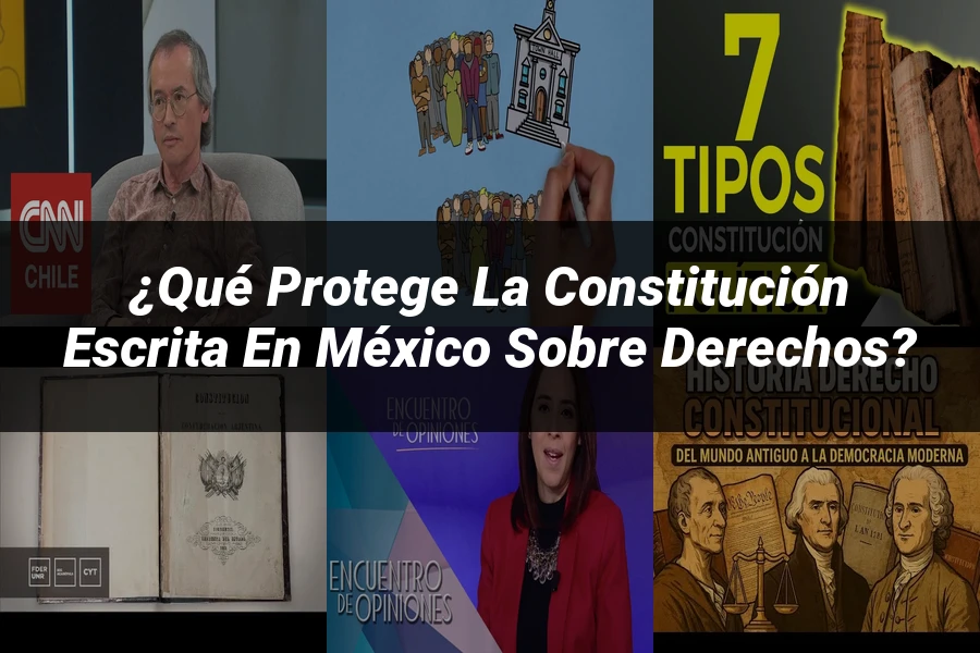 "¿Qué Protege la Constitución Escrita en México sobre Derechos?"