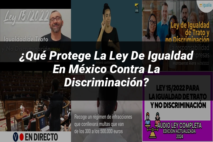 "¿Qué Protege la Ley de Igualdad en México contra la Discriminación?"
