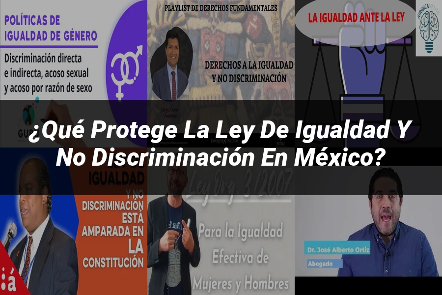 "¿Qué Protege la Ley de Igualdad y No Discriminación en México?"