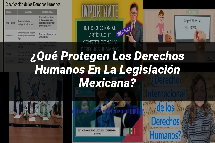 "¿Qué Protegen los Derechos Humanos en la Legislación Mexicana?"