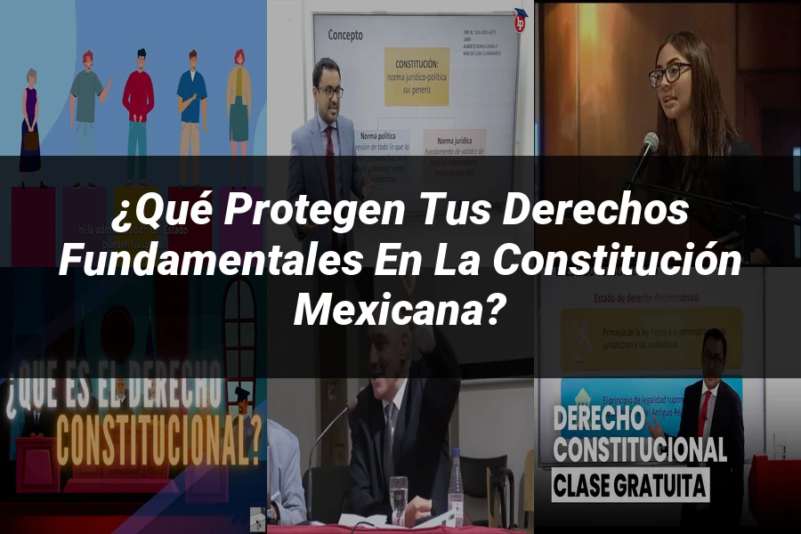 "¿Qué Protegen tus Derechos Fundamentales en la Constitución Mexicana?"