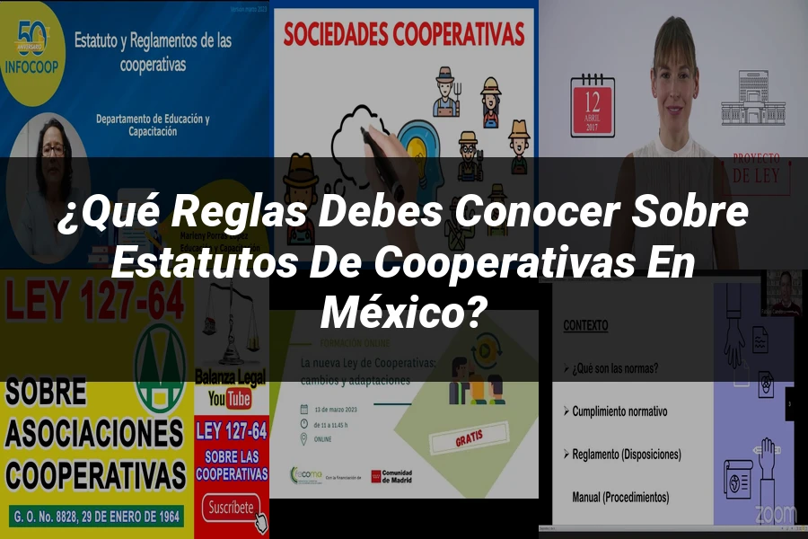 "¿Qué Reglas Debes Conocer sobre Estatutos de Cooperativas en México?"