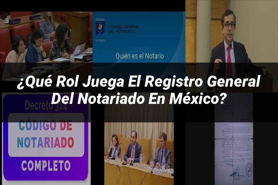 "¿Qué Rol Juega el Registro General del Notariado en México?"