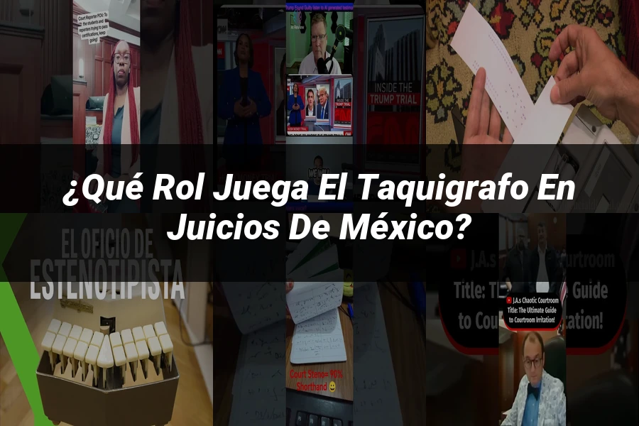 "¿Qué Rol Juega el Taquigrafo en Juicios de México?"