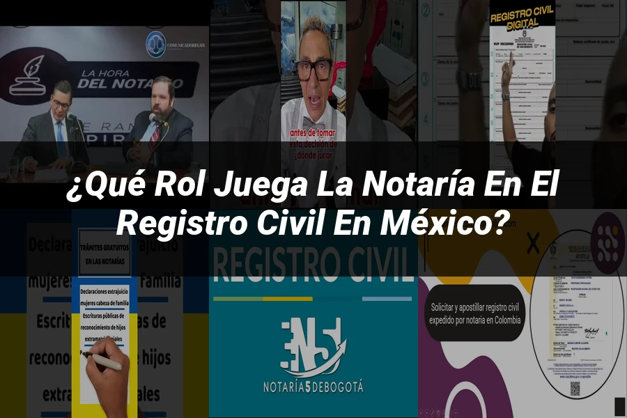 "¿Qué Rol Juega la Notaría en el Registro Civil en México?"