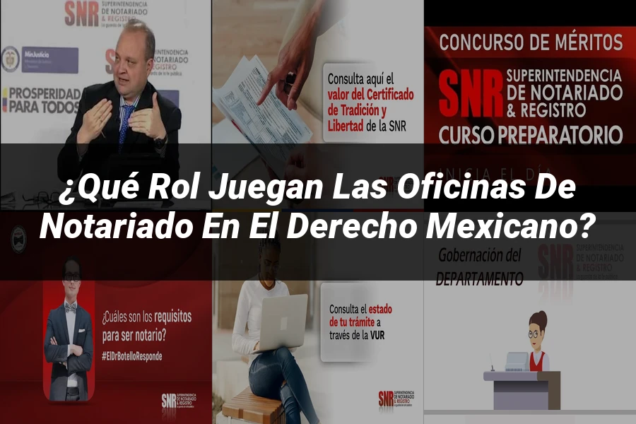 "¿Qué Rol Juegan las Oficinas de Notariado en el Derecho Mexicano?"