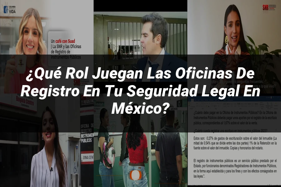 "¿Qué Rol Juegan las Oficinas de Registro en tu Seguridad Legal en México?"