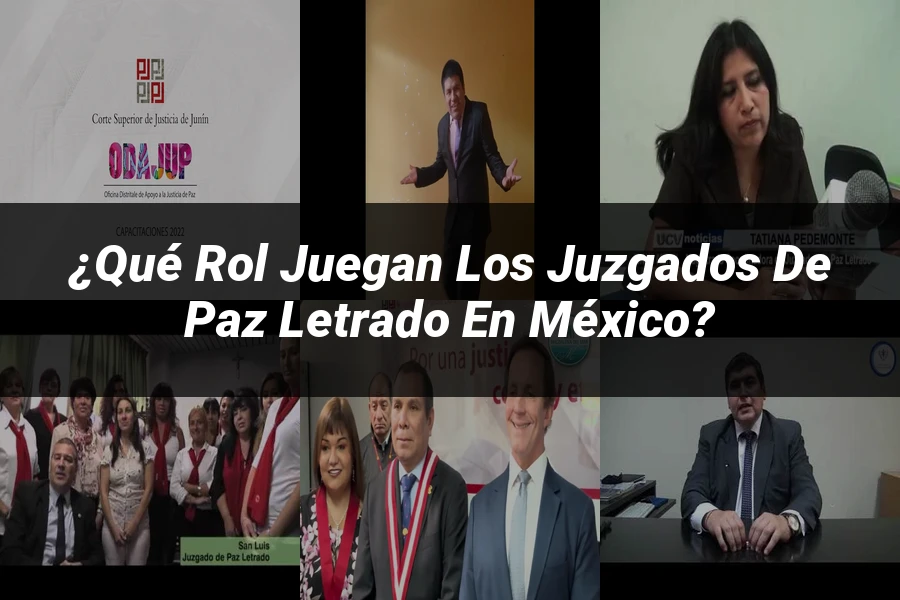 "¿Qué Rol Juegan los Juzgados de Paz Letrado en México?"