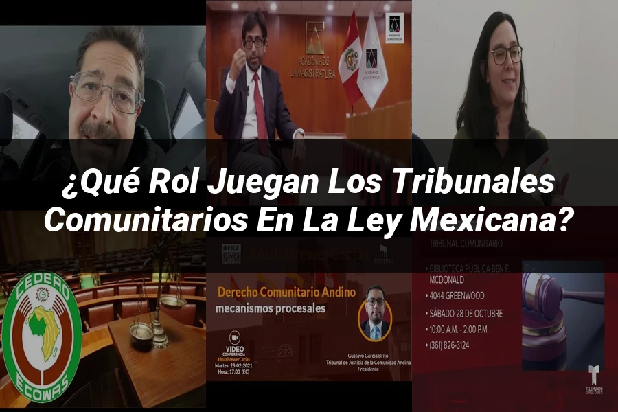 "¿Qué Rol Juegan los Tribunales Comunitarios en la Ley Mexicana?"