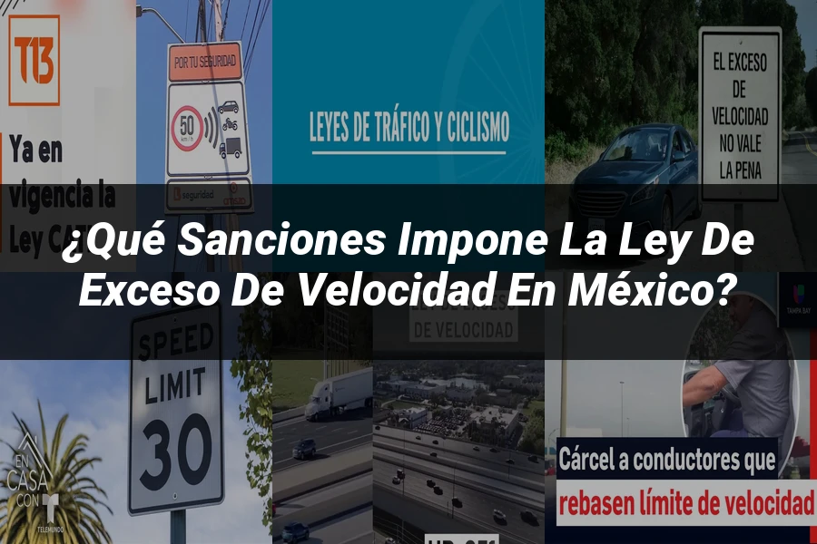 "¿Qué Sanciones Impone la Ley de Exceso de Velocidad en México?"