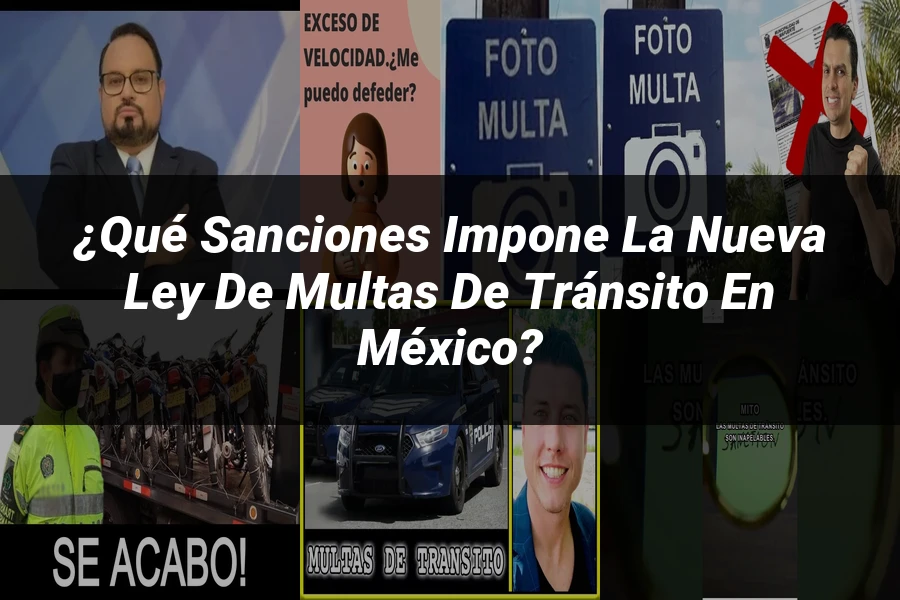 "¿Qué Sanciones Impone la Nueva Ley de Multas de Tránsito en México?"