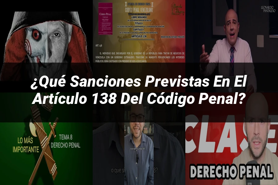 "¿Qué Sanciones Previstas en el Artículo 138 del Código Penal?"