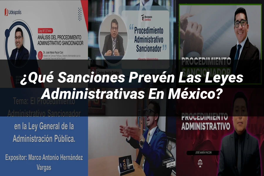 "¿Qué Sanciones Prevén las Leyes Administrativas en México?"