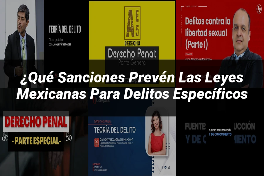 "¿Qué Sanciones Prevén las Leyes Mexicanas para Delitos Específicos