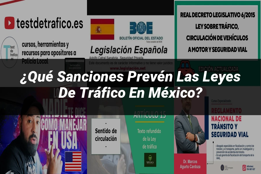 "¿Qué Sanciones Prevén las Leyes de Tráfico en México?"