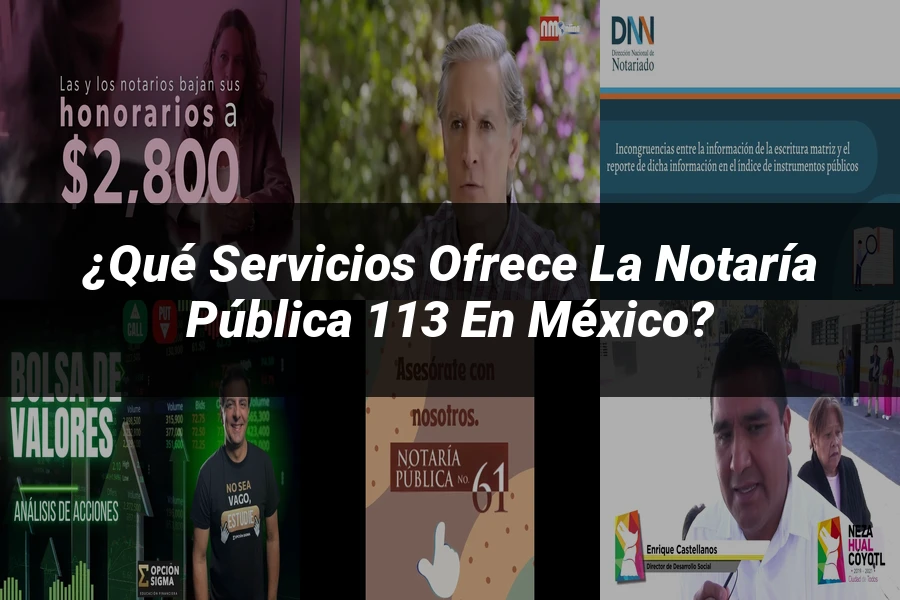 "¿Qué Servicios Ofrece la Notaría Pública 113 en México?"