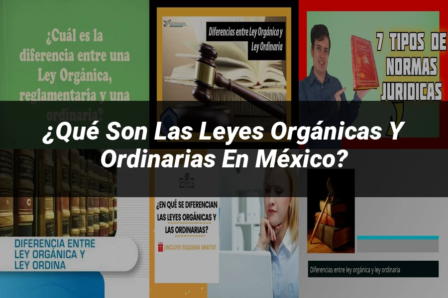 "¿Qué Son las Leyes Orgánicas y Ordinarias en México?"