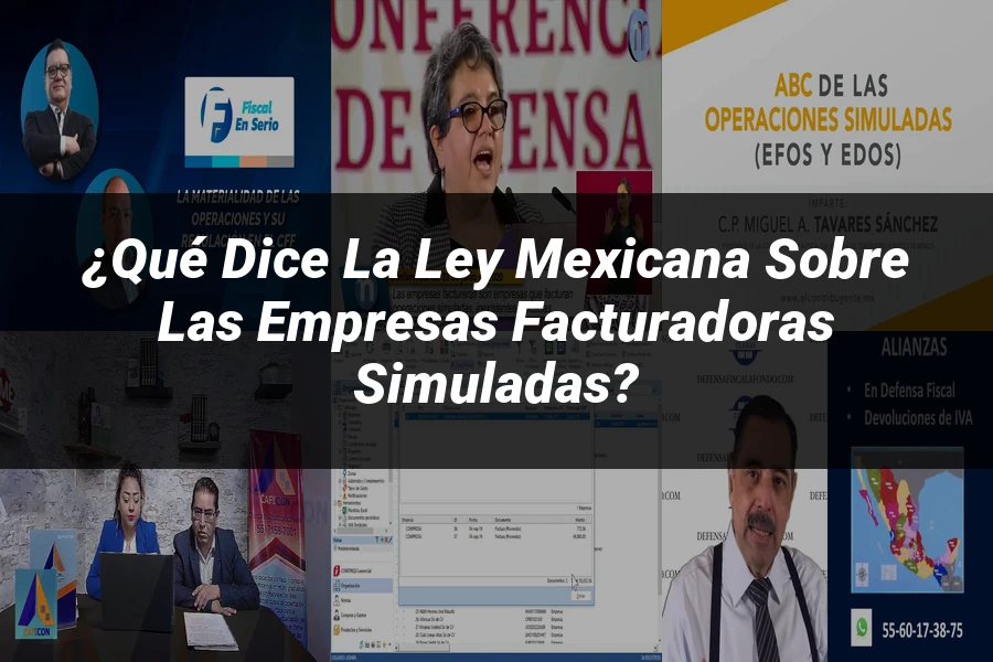"¿Qué dice la ley mexicana sobre las empresas facturadoras simuladas?"