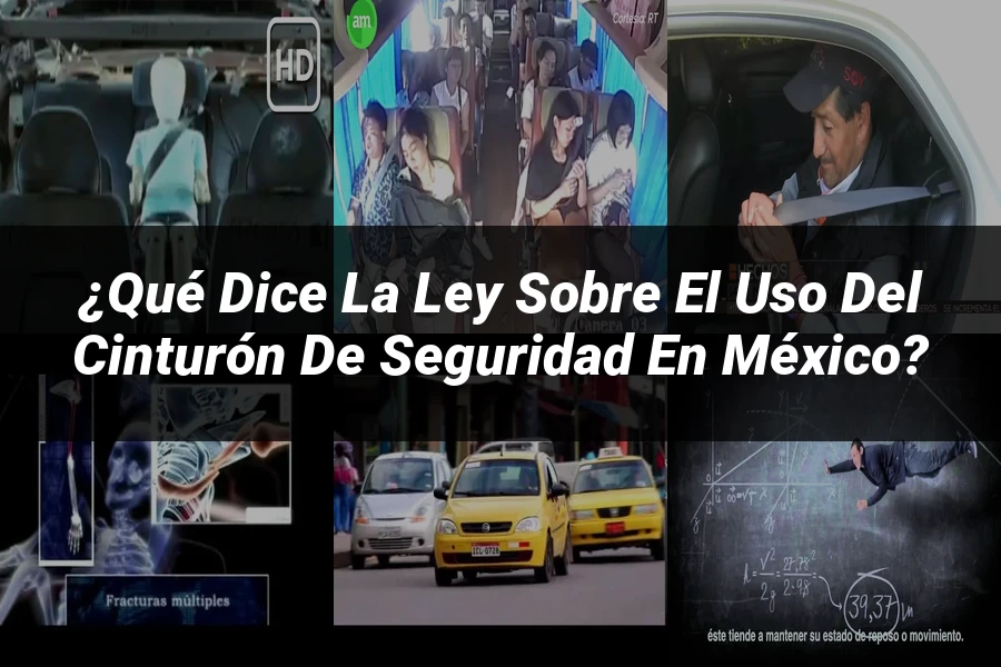"¿Qué dice la ley sobre el uso del cinturón de seguridad en México?"