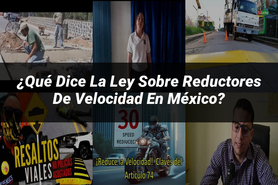 "¿Qué dice la ley sobre reductores de velocidad en México?"