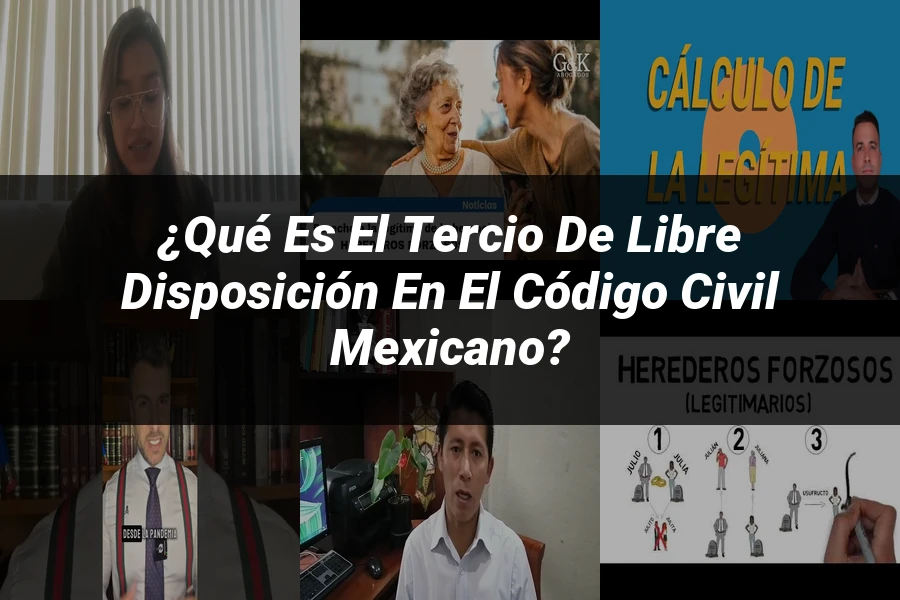 "¿Qué es el Tercio de Libre Disposición en el Código Civil Mexicano?"