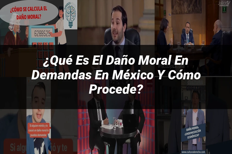 "¿Qué es el daño moral en demandas en México y cómo procede?"