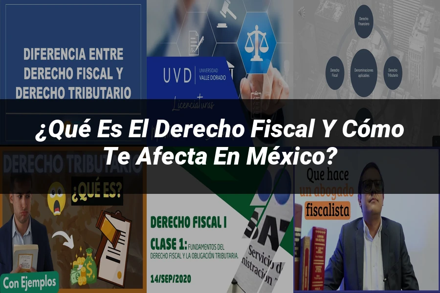 "¿Qué es el derecho fiscal y cómo te afecta en México?"
