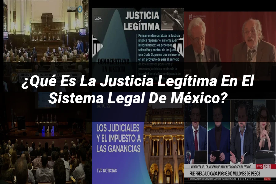 "¿Qué es la justicia legítima en el sistema legal de México?"