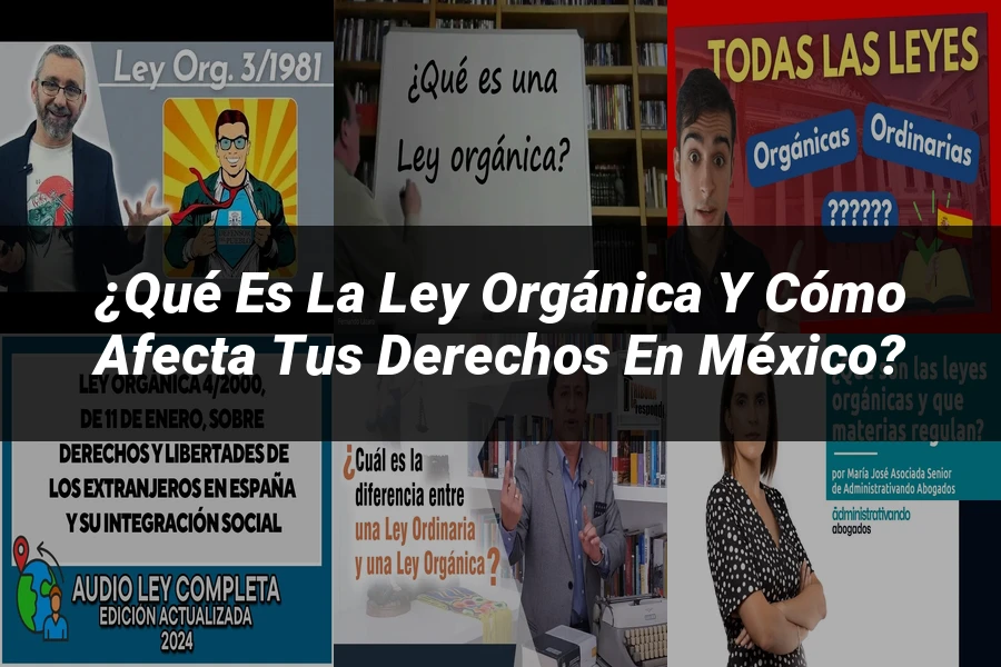 "¿Qué es la ley orgánica y cómo afecta tus derechos en México?"